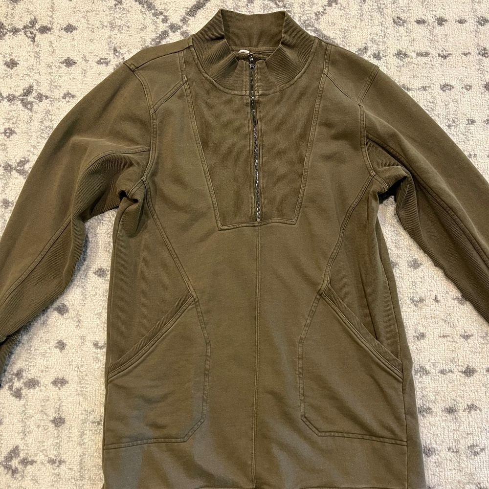 Anthropologie Olive Green Sweater Dress